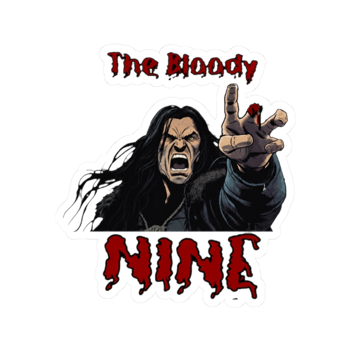 Logen Ninefingers Sticker | Joe Abercrombie - alternate angle 3, merchandise