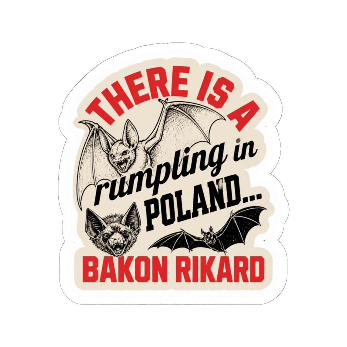 Baron Rikard - The Devils, joe abercrombie Sticker - alternate angle 1, merchandise